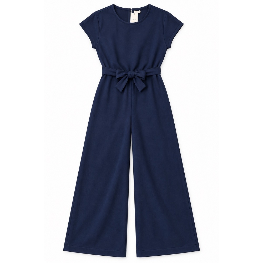 Spanx AirEssentials Tie Waist Jumpsuit Timeless Navy 21627R Size Medium NWT